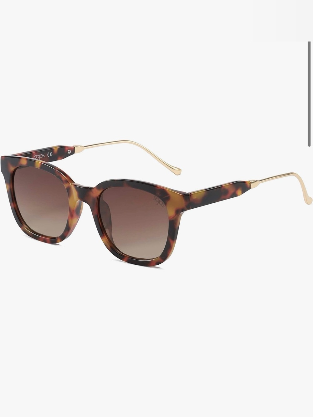 New Tortoiseshell Square Sunglasses